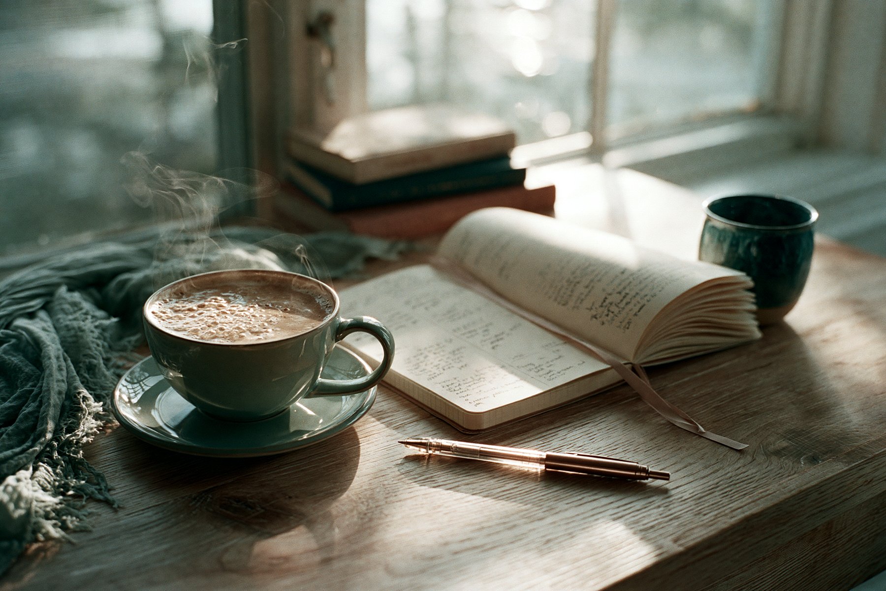 A quiet moment of planning